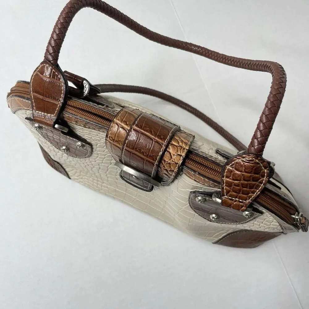 Vintage Western Purse Cream‎ and Brown
